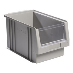 Sichtlagerkasten PLK L330xB213xH200mm PP grau LA-KA-PE