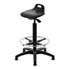 Stehhilfe PU-Integralschaum Sitz-H.570-820mm Ku.-Fußkreuz Fußring u.Bodengl.LOTZ