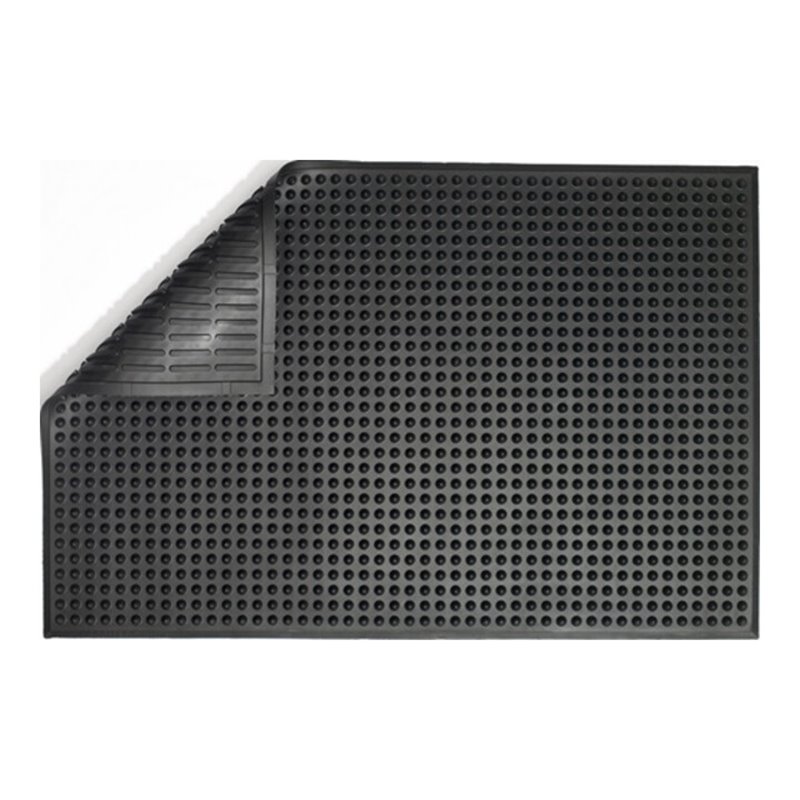 Arbeitsplatzbodenbelag L920xB620xS15mm schwarz Nitrilkautschuk