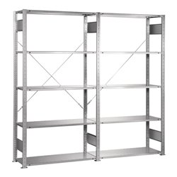 Steckregal H2000xB2000xT400mm verz.10 Trgf.150kg SCHULTE