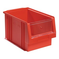 Sichtlagerkasten PLK L330xB213xH200mm PP rot LA-KA-PE