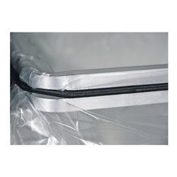 Wertstoffsammler 70l H1000xB400xT380mm lichtgrau Müllsackhalter,Trethebel STUMPF