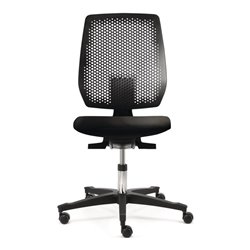Arbeitsdrehstuhl Tec spot Rl.Kunstlederpolster schwarz Sitz-H.410-570mm DAUPHIN