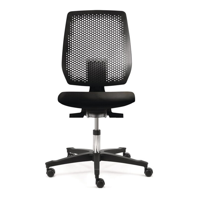 Arbeitsdrehstuhl Tec spot Rl.Kunstlederpolster schwarz Sitz-H.410-570mm DAUPHIN