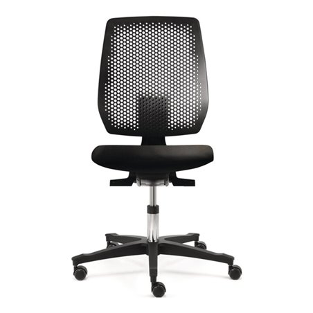 Arbeitsdrehstuhl Tec spot Rl.Kunstlederpolster schwarz Sitz-H.410-570mm DAUPHIN