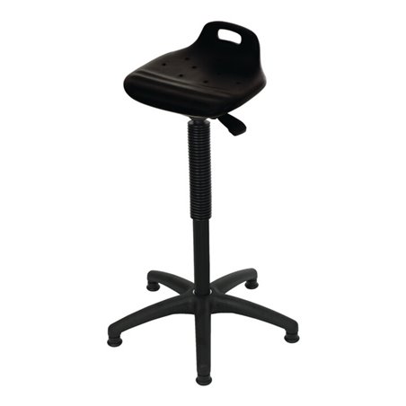 Stehhilfe PU-Integralschaum Sitz-H.570-820mm Ku.-Fußkreuz m.Bodengleitern LOTZ