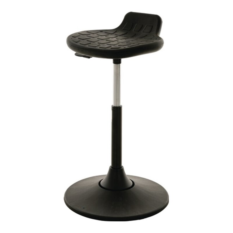 Drehhocker Ku.-Tellerfuß PU-Integralschaum schwarz Sitz-H.490-680mm LOTZ