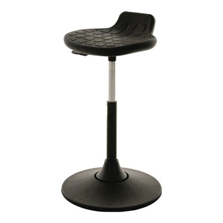 Drehhocker Ku.-Tellerfuß PU-Integralschaum schwarz Sitz-H.490-680mm LOTZ