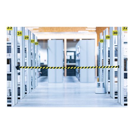 Gurtkassette D170xH215mm schwarz f.Gurt-L.12m schwarz/gelb z.Wm.VIA GUIDE