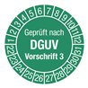 Mehrjahresprüfplakette D.30mm Geprüft n.DGUV3 22-31 Folie selbstkl.10St.p.Bogen