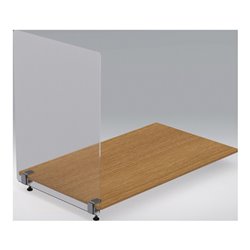 Hygieneschutzscheibe B 980xH 730mm f.Mont.m.Tischklemmen