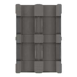 Kunststoffpalette L800xB1200xH160mm 3 Kufen geschl.HDPE CRAEMER