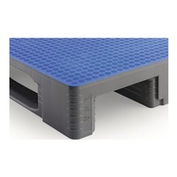 Kunststoffpalette L800xB1200xH160mm 3 Kufen geschl.HDPE CRAEMER