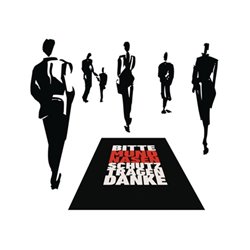 Schmutzfangmatte Mundschutz tragen rot/schwarz PA L1500xB900xS6mm MILTEX