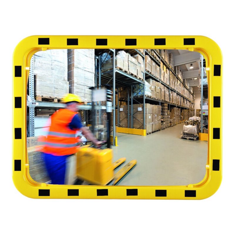 Sicherheits-/Verkehrsspiegel H710xB710mm D.600mm Acryl ca110Grad-Blickwinkel 15m