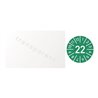Einjahreskabelprüfplakette B25xL60mm J.2022 Monaten Folie selbstkl.10St.p.Bogen