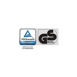 Schreibtisch levero H650-1250xB1800xT800mm anthrazitgrau/lichtgrau elektr.MAUSER