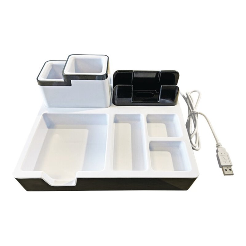 Schreibtischorganizer TWIN DESK ORGANIZER B216xT210xH95mm Ku.schwarz/weiß