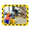 Sicherheits-/Verkehrsspiegel H800xB1000mm Acryl,gelb/schwarz ca110Grad-Blick 27m