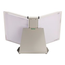 Tischständer PVC weiß 10 Sichttafeln A4 lackierter Metallständer TARIFOLD
