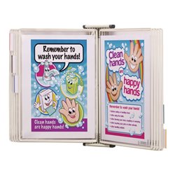 Wandhalter 10 Sichttafeln schwarz lackiertf.A4 TARIFOLD