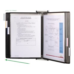 Wandhalter 10 Sichttafeln schwarz lackiertf.A4 TARIFOLD