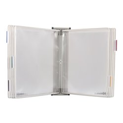 Wandhalter 10 Sichttafeln schwarz lackiertf.A4 TARIFOLD