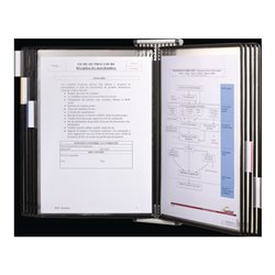Wandhalter 10 Sichttafeln schwarz lackiertf.A4 TARIFOLD
