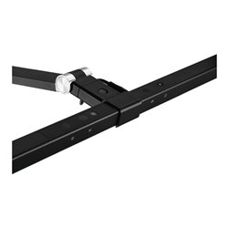 Schreibtischleuchte Alu/KU schwarz H.720mm verstellb.m.LED