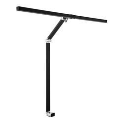 Schreibtischleuchte Alu/KU schwarz H.720mm verstellb.m.LED