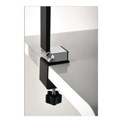 Schreibtischleuchte Alu/KU schwarz H.720mm verstellb.m.LED