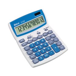 ibico Tischrechner 212X IB410086 12-stellig lichtgrau/blau