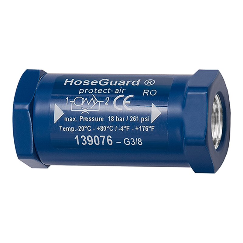 RIEGLER Schlauchbruchsicherung Hose Guard, Alu / Alu, G 2 IG/IG