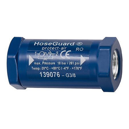 RIEGLER Schlauchbruchsicherung Hose Guard, Alu / Alu, G 2 IG/IG