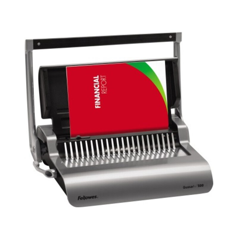 Fellowes Plastikbindegerät Quasar+ 5627701 DIN A4 manuell dunkelgrau
