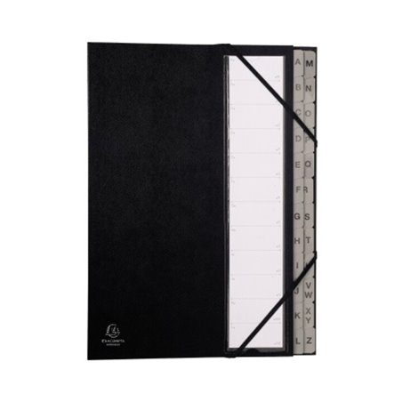EXACOMPTA Ordnungsmappe Ordonator 24 Fächer alph. A-Z schwarz