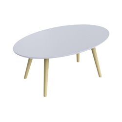 easyDesk Beistelltisch scandi TBS85.23.13 50x85cm buche/weiß