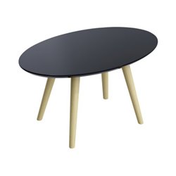 easyDesk Beistelltisch scandi TBS65.23.01 40x65cm buche/schwarz