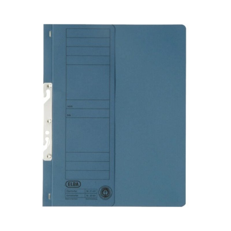 ELBA Einhakhefter Behördenh.halber Vorderdeckel blau 22421BL