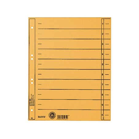 Leitz Trennblatt 16580015 DIN A4 230g Karton gelb