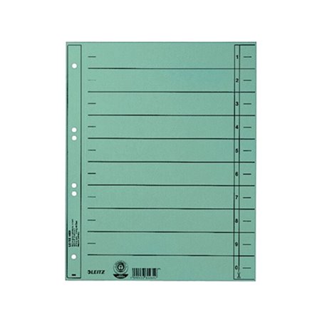 Leitz Trennblatt 16580030 DIN A4 230g Karton hellblau