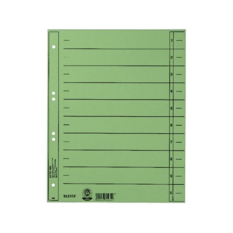 Leitz Trennblatt 16580055 DIN A4 230g Karton grün