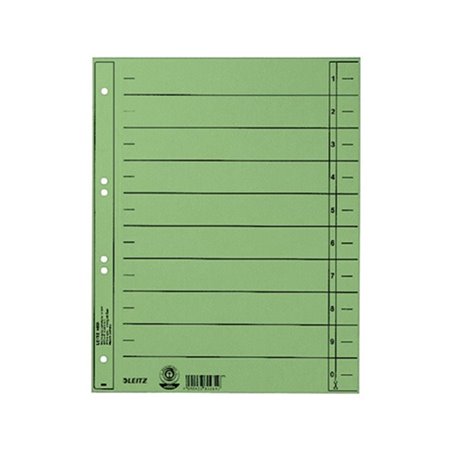 Leitz Trennblatt 16580055 DIN A4 230g Karton grün