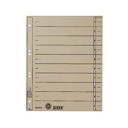 Leitz Trennblatt 16580085 DIN A4 230g Karton grau