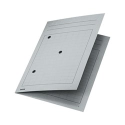 Leitz Umlaufmappe 39980085 DIN A4 3Sichtlöcher Karton grau