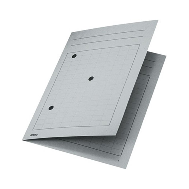 Leitz Umlaufmappe 39980085 DIN A4 3Sichtlöcher Karton grau