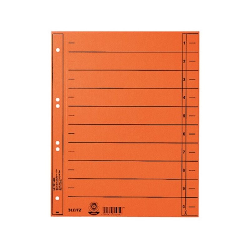 Leitz Trennblatt 16580045 DIN A4 230g Karton orange
