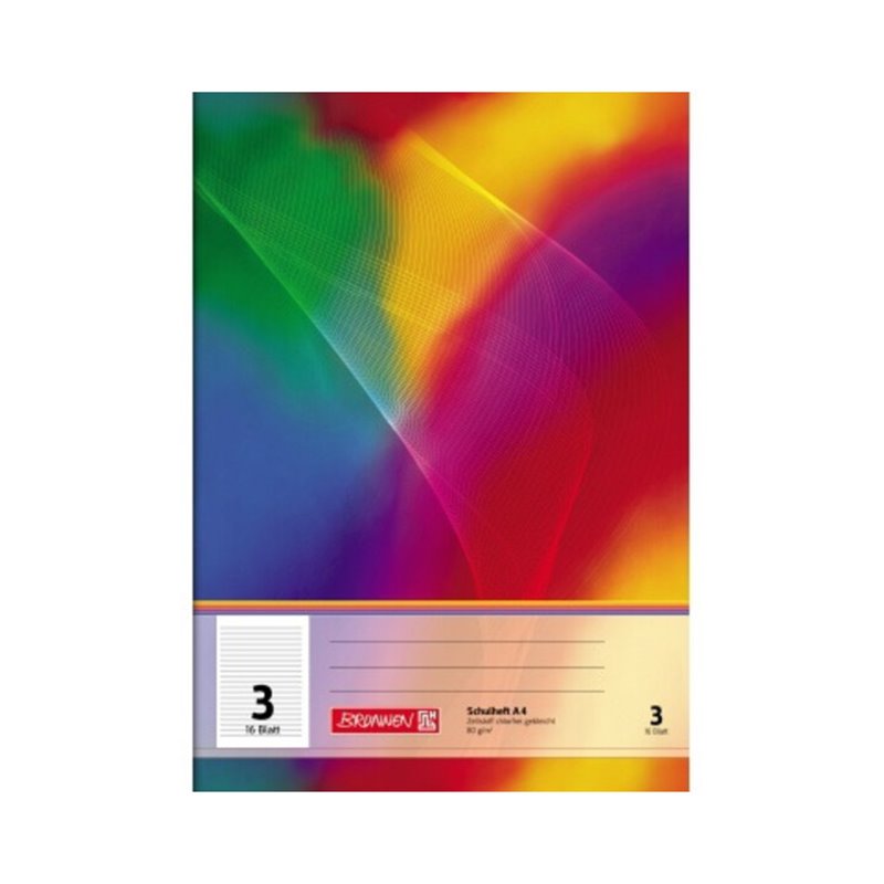 BRUNNEN Schulheft 104490302 A4 lin3 16Bl