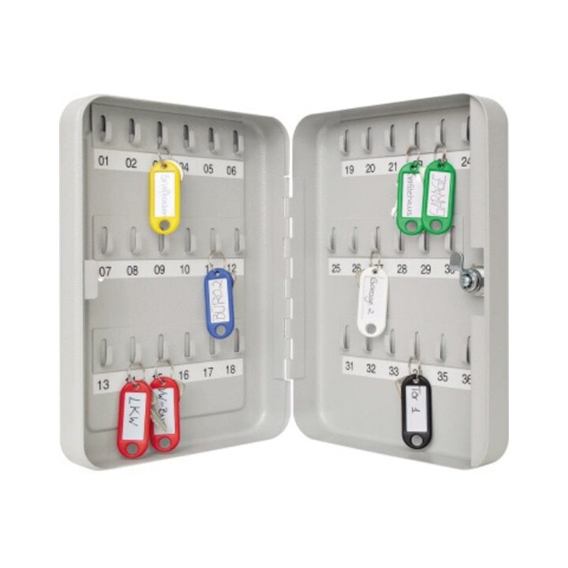 WEDO Schlüsselschrank 10253637X für 36 Schlüssel lichtgrau