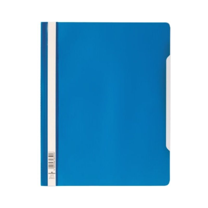 DURABLE Schnellhefter 257006 DIN A4 tr Deckblatt blau